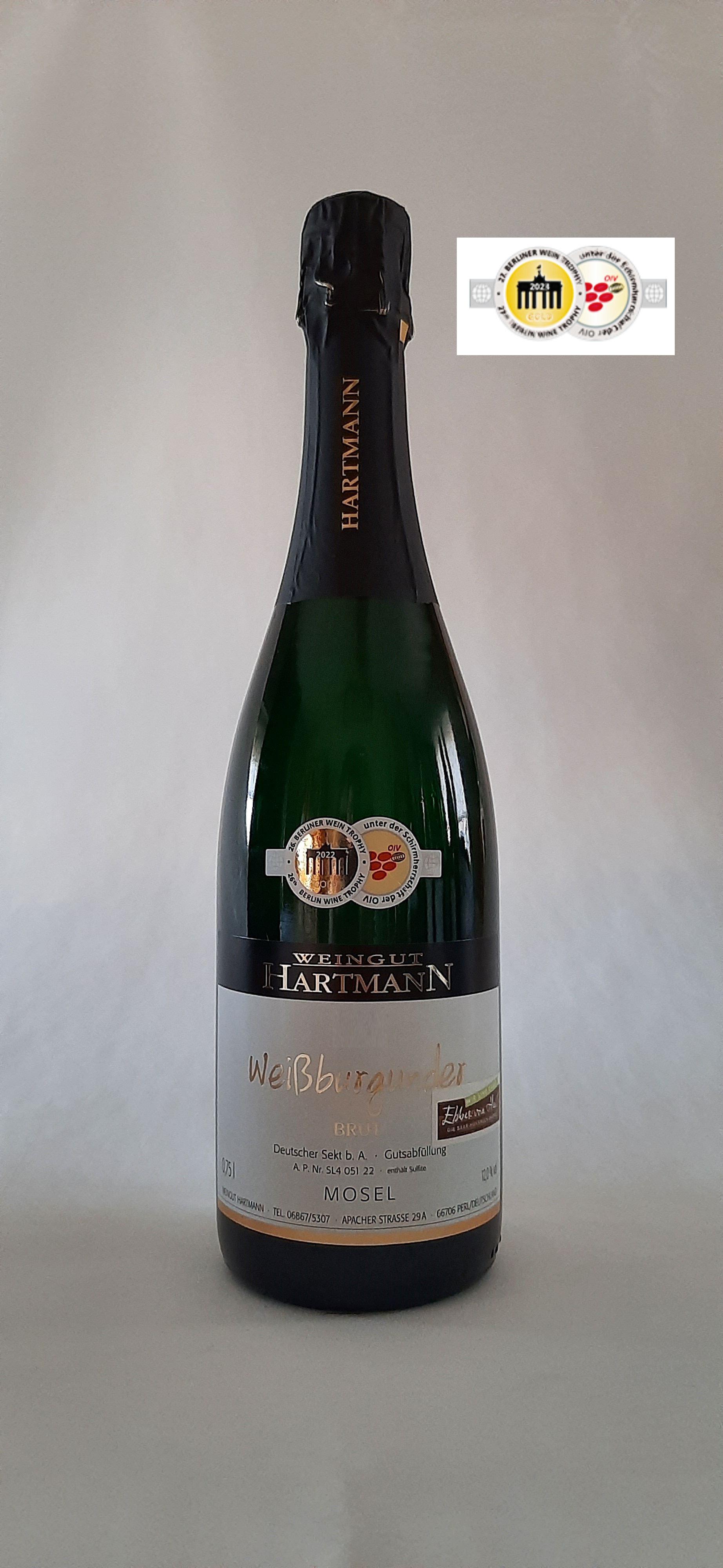 13 Weißburgunder Sekt brut 2021er